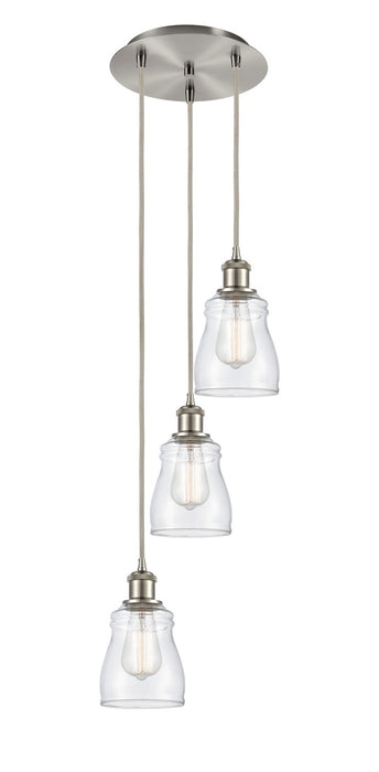 Innovations 113B-3P-SN-G392 LED Pendant, Brushed Satin Nickel