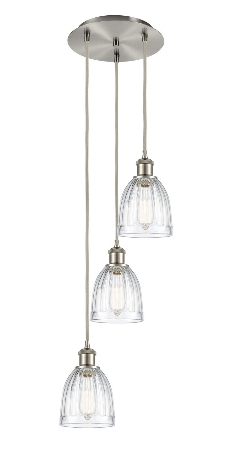 Innovations 113B-3P-SN-G442 LED Pendant, Brushed Satin Nickel