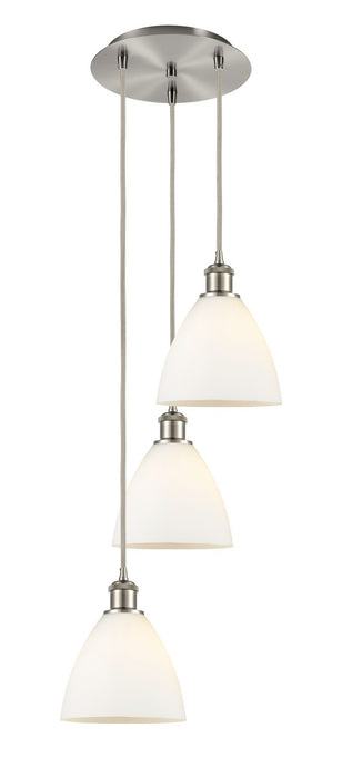 Innovations 113B-3P-SN-GBD-751 LED Pendant, Brushed Satin Nickel