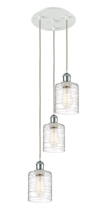 Innovations 113B-3P-WPC-G1113 LED Pendant, White Polished Chrome