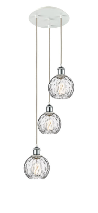 Innovations 113B-3P-WPC-G1215-6 LED Pendant, White Polished Chrome