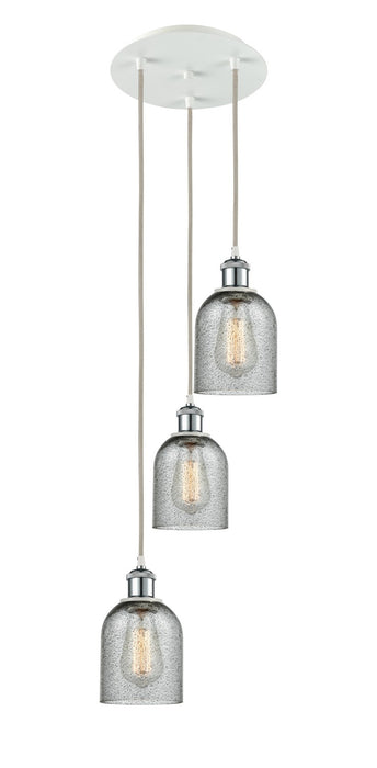 Innovations 113B-3P-WPC-G257 LED Pendant, White Polished Chrome