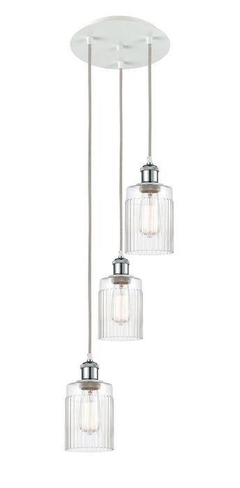 Innovations 113B-3P-WPC-G342 LED Pendant, White Polished Chrome