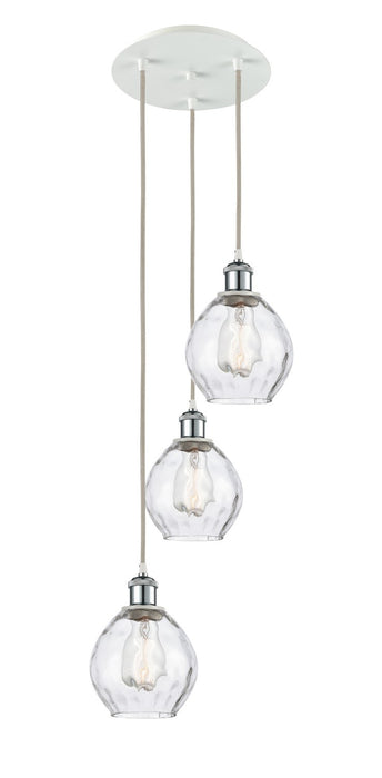 Innovations 113B-3P-WPC-G362 LED Pendant, White Polished Chrome