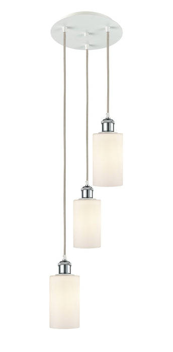 Innovations 113B-3P-WPC-G801 LED Pendant, White Polished Chrome
