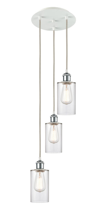 Innovations 113B-3P-WPC-G802 LED Pendant, White Polished Chrome