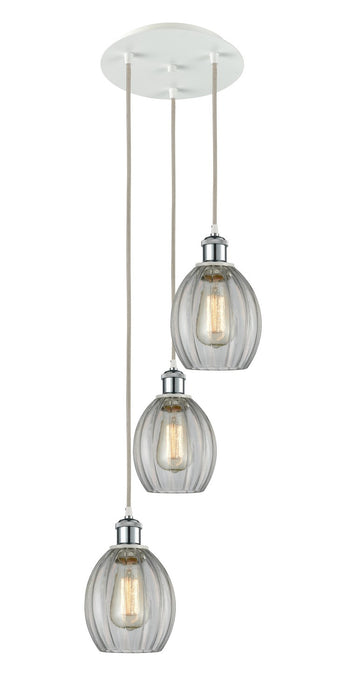 Innovations 113B-3P-WPC-G82 LED Pendant, White Polished Chrome