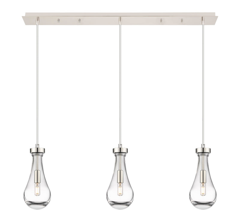 Innovations 123-451-1P-PN-G451-5CL LED Linear Pendant, Polished Nickel