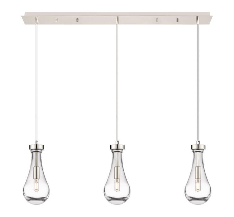 Innovations 123-451-1P-PN-G451-5CL LED Linear Pendant, Polished Nickel
