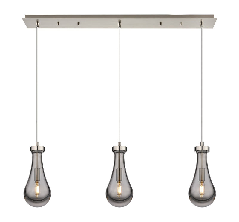 Innovations 123-451-1P-SN-G451-5SM LED Linear Pendant, Brushed Satin Nickel