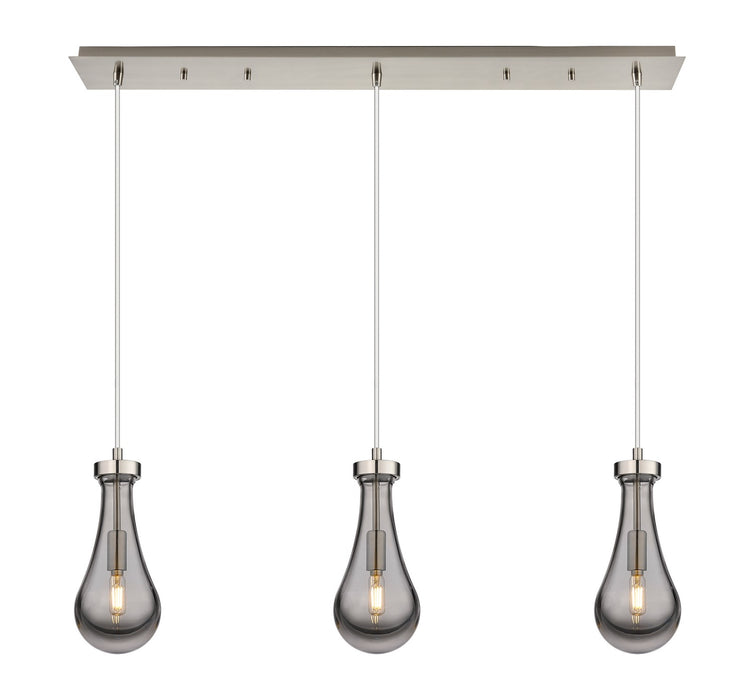 Innovations 123-451-1P-SN-G451-5SM LED Linear Pendant, Brushed Satin Nickel