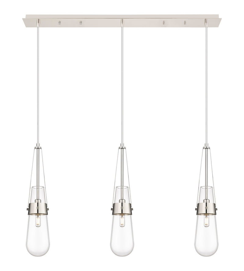 Innovations 123-452-1P-PN-G452-4CL LED Linear Pendant, Polished Nickel