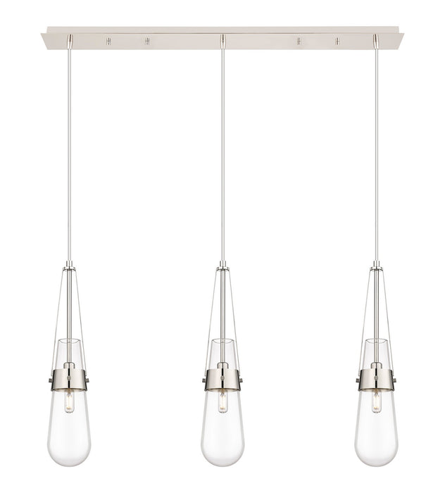 Innovations 123-452-1P-PN-G452-4CL LED Linear Pendant, Polished Nickel