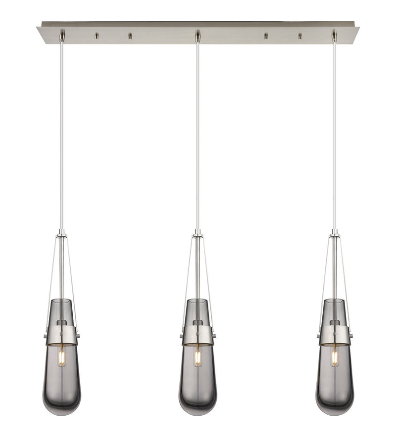 Innovations 123-452-1P-SN-G452-4SM LED Linear Pendant, Brushed Satin Nickel