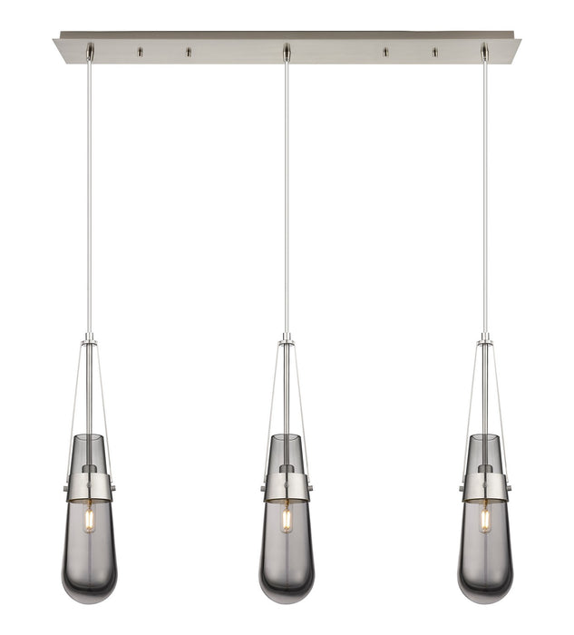 Innovations 123-452-1P-SN-G452-4SM LED Linear Pendant, Brushed Satin Nickel