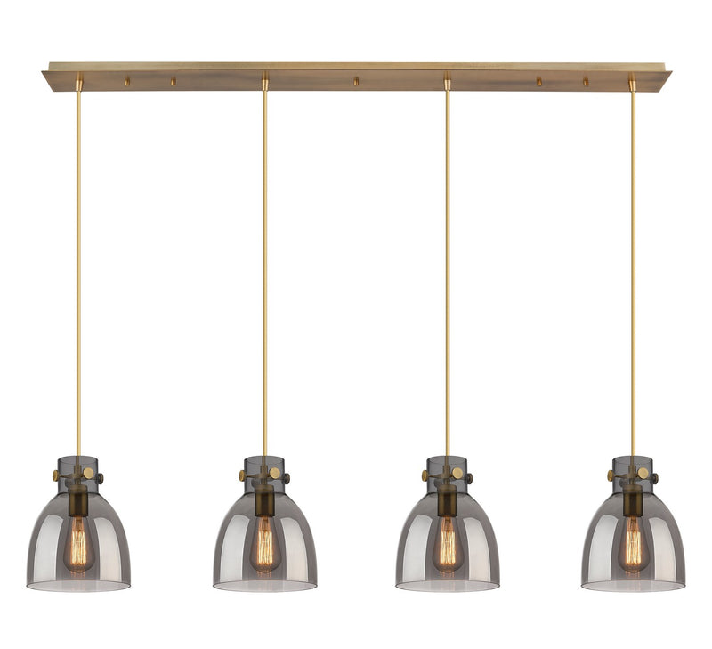 Innovations 124-410-1PS-BB-G412-8SM LED Linear Pendant, Brushed Brass