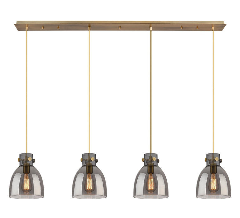 Innovations 124-410-1PS-BB-G412-8SM LED Linear Pendant, Brushed Brass