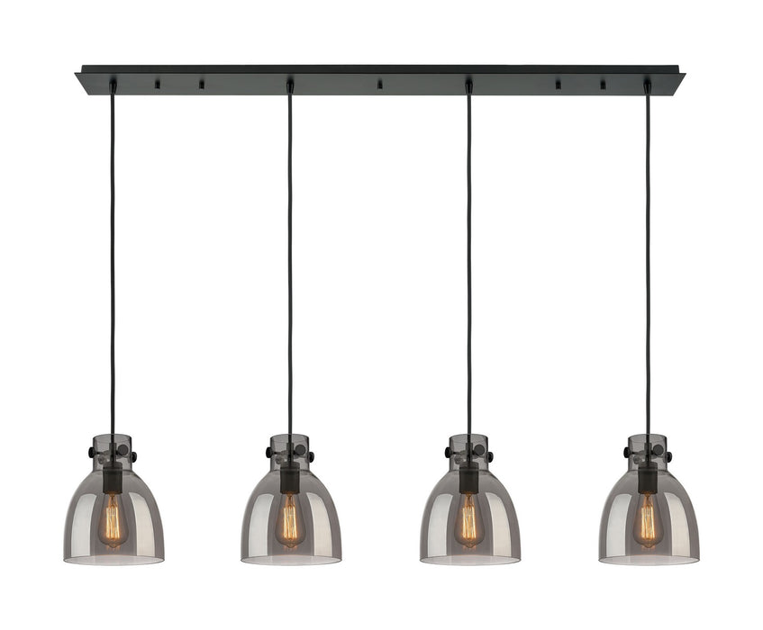 Innovations 124-410-1PS-BK-G412-8SM Seven Light Linear Pendant, Matte Black