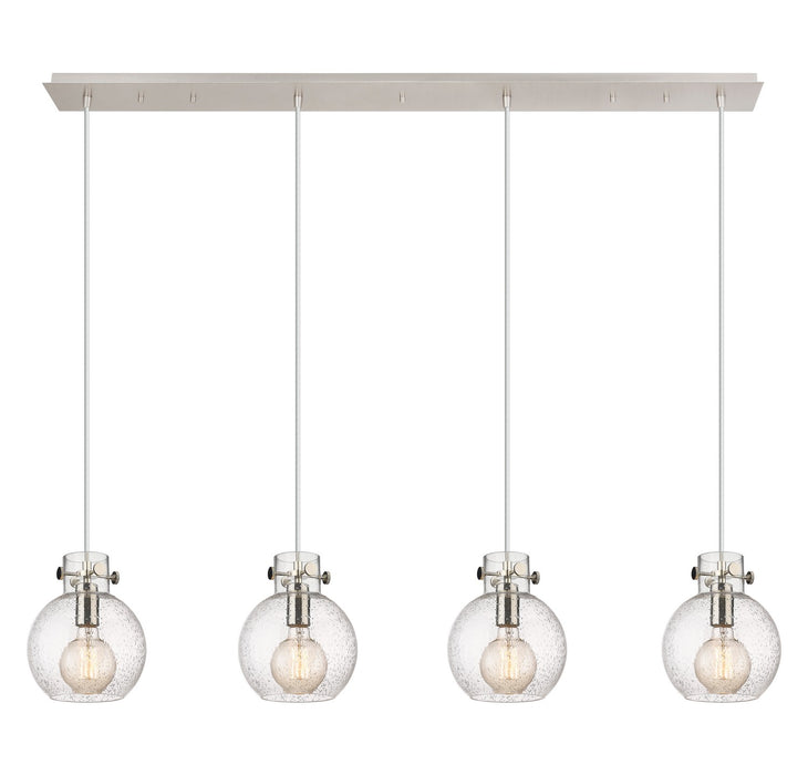 Innovations 124-410-1PS-PN-G410-8SDY Seven Light Linear Pendant, Polished Nickel