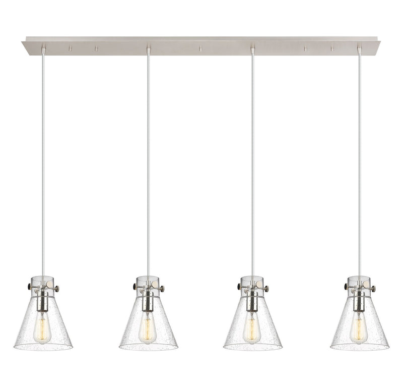 Innovations 124-410-1PS-PN-G411-8SDY Nine Light Linear Pendant, Polished Nickel