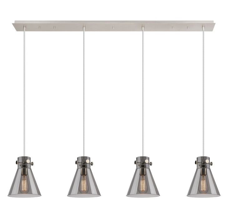 Innovations 124-410-1PS-PN-G411-8SM Two Light Linear Pendant, Polished Nickel