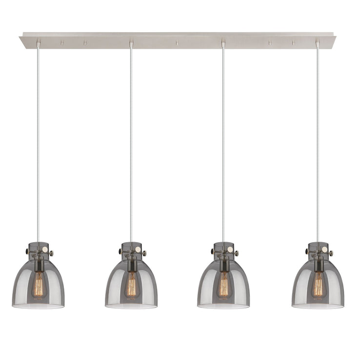 Innovations 124-410-1PS-PN-G412-8SM Five Light Linear Pendant, Polished Nickel