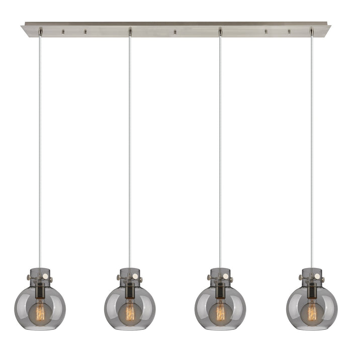 Innovations 124-410-1PS-SN-G410-8SM Seven Light Linear Pendant, Brushed Satin Nickel