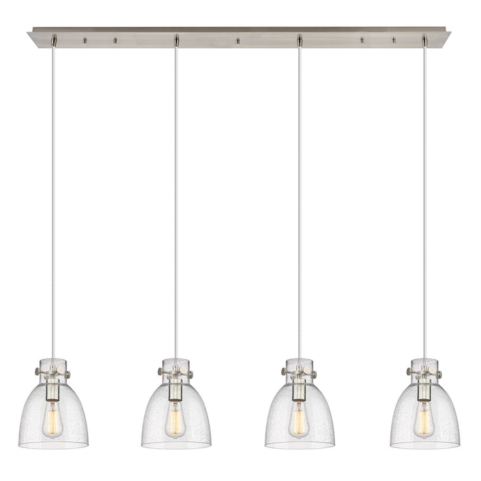 Innovations 124-410-1PS-SN-G412-8SDY Nine Light Linear Pendant, Brushed Satin Nickel