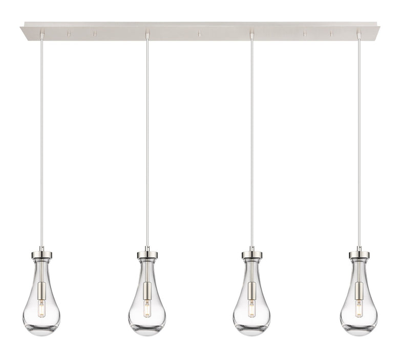 Innovations 124-451-1P-PN-G451-5CL LED Linear Pendant, Polished Nickel