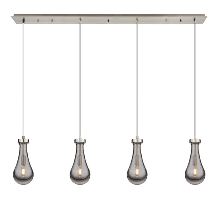 Innovations 124-451-1P-SN-G451-5SM LED Linear Pendant, Brushed Satin Nickel