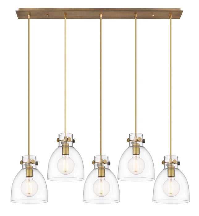 Innovations 125-410-1PS-BB-G412-8CL LED Linear Pendant, Brushed Brass