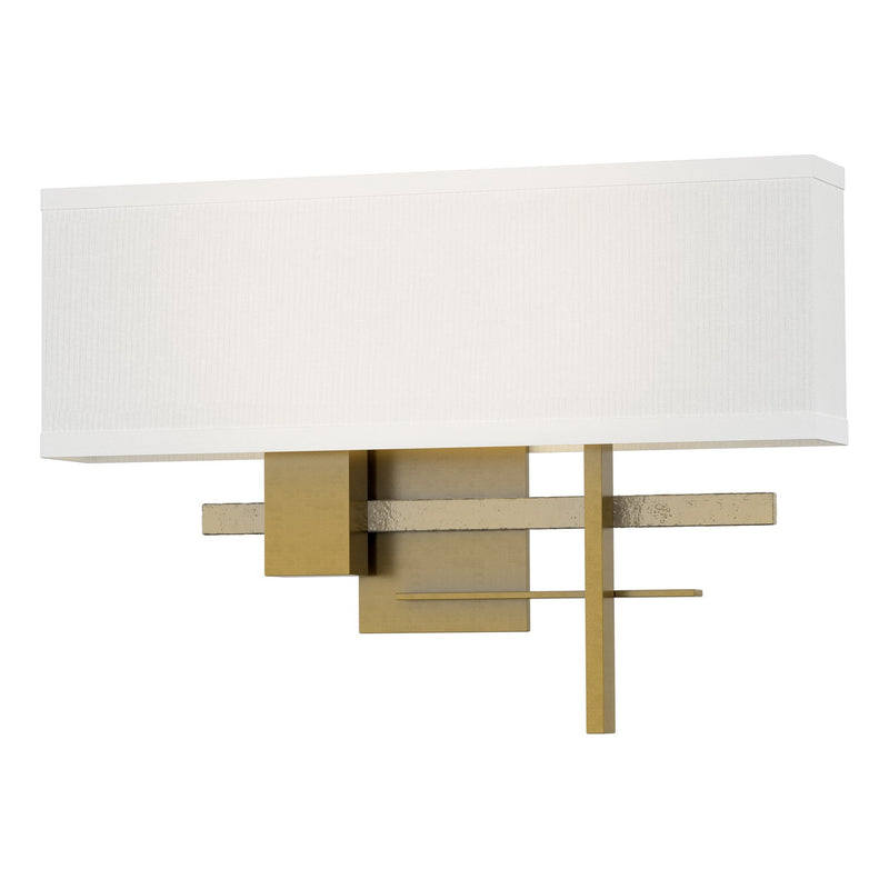 Hubbardton Forge 206350-SKT-86-86-SF1606 LED Wall Sconce, Modern Brass
