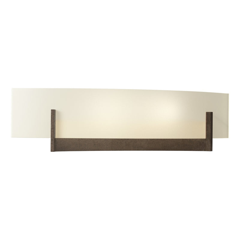 Hubbardton Forge 206401-SKT-05-GG0324 Two Light Wall Sconce, Bronze