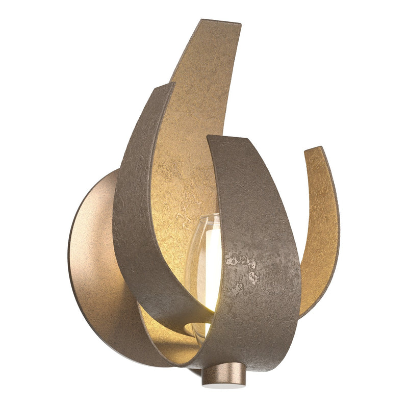 Hubbardton Forge 206501-SKT-05-YE0352 One Light Wall Sconce, Bronze