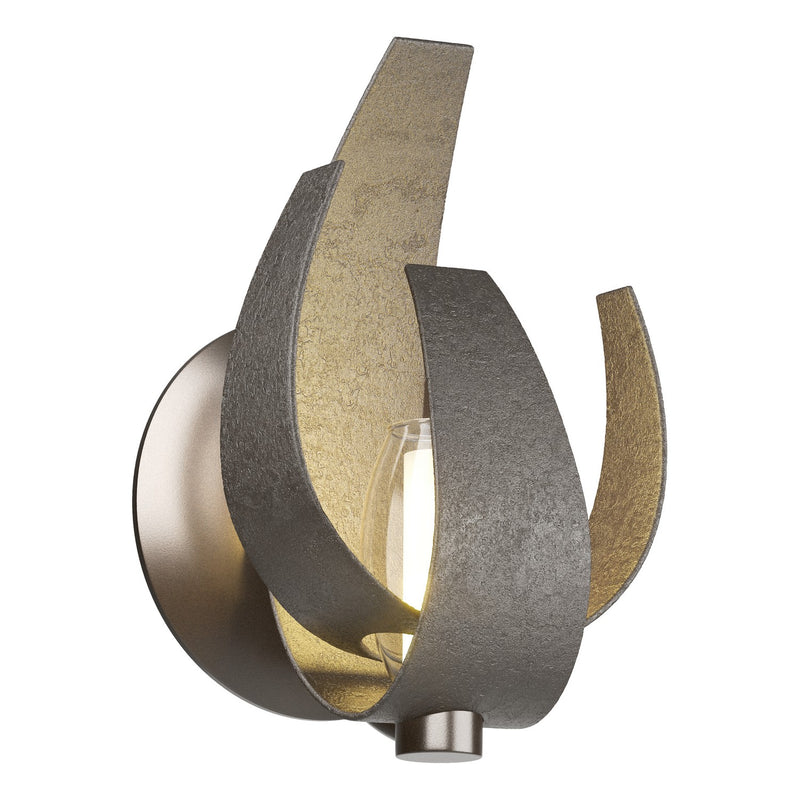 Hubbardton Forge 206501-SKT-14-YE0352 One Light Wall Sconce, Oil Rubbed Bronze