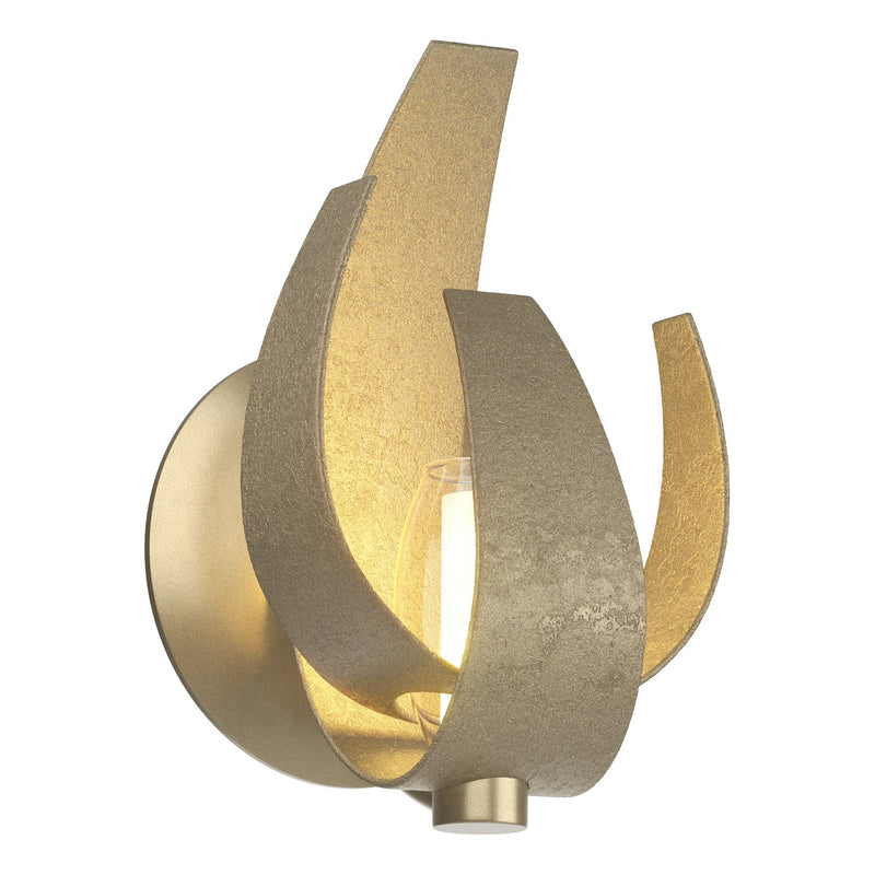Hubbardton Forge 206501-SKT-84-YE0352 One Light Wall Sconce, Soft Gold