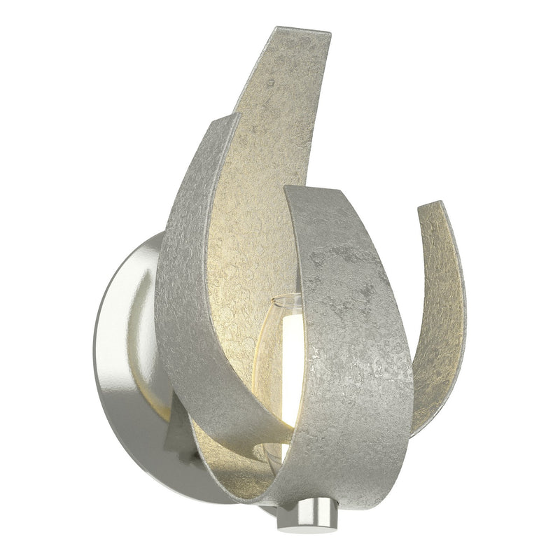 Hubbardton Forge 206501-SKT-85-YE0352 One Light Wall Sconce, Sterling