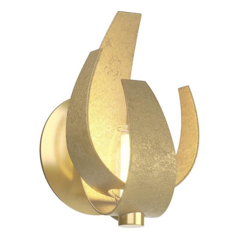 Hubbardton Forge 206501-SKT-86-YE0352 One Light Wall Sconce, Modern Brass