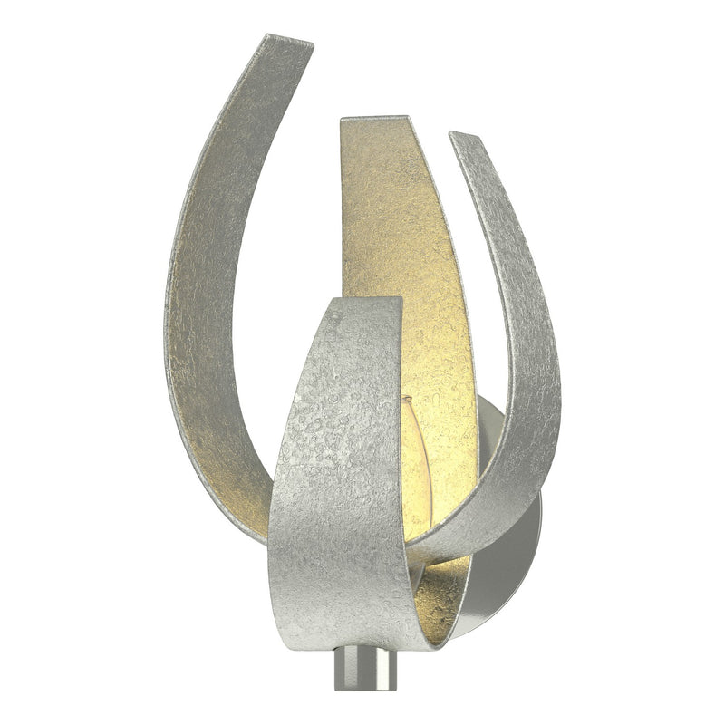 Hubbardton Forge 206503-SKT-85-YE0377 One Light Wall Sconce, Sterling