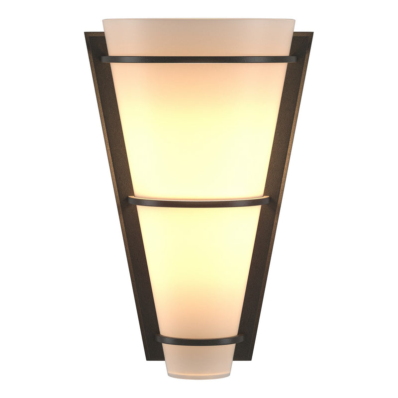 Hubbardton Forge 206551-SKT-07-GG0059 One Light Wall Sconce, Dark Smoke