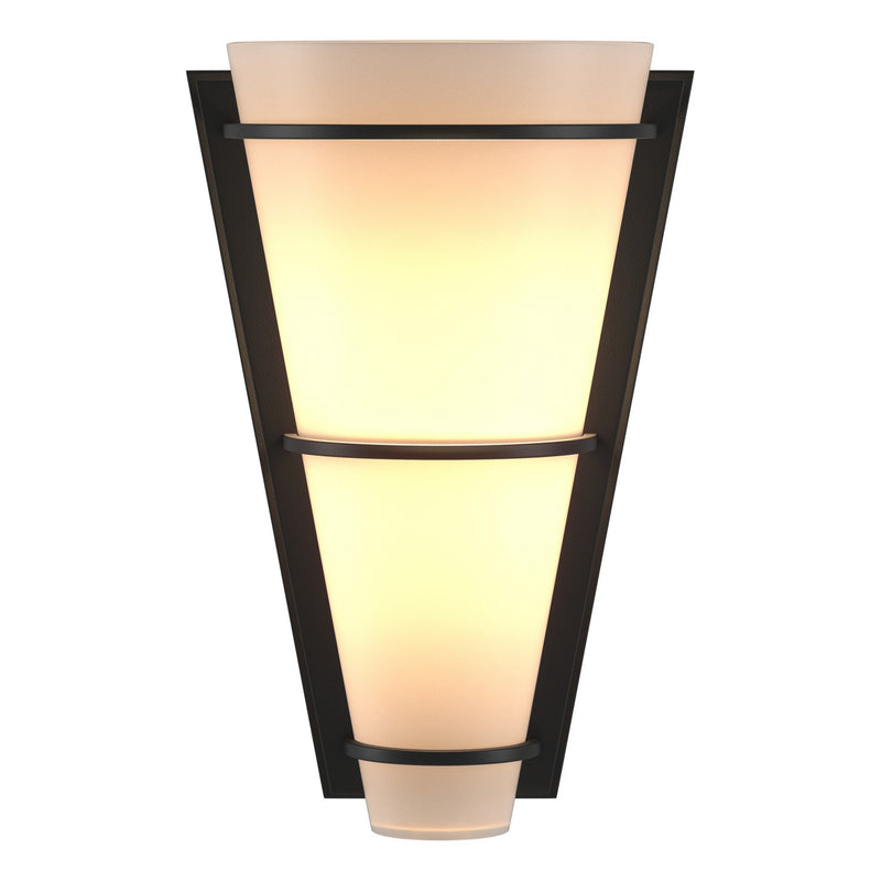 Hubbardton Forge 206551-SKT-10-GG0059 One Light Wall Sconce, Black