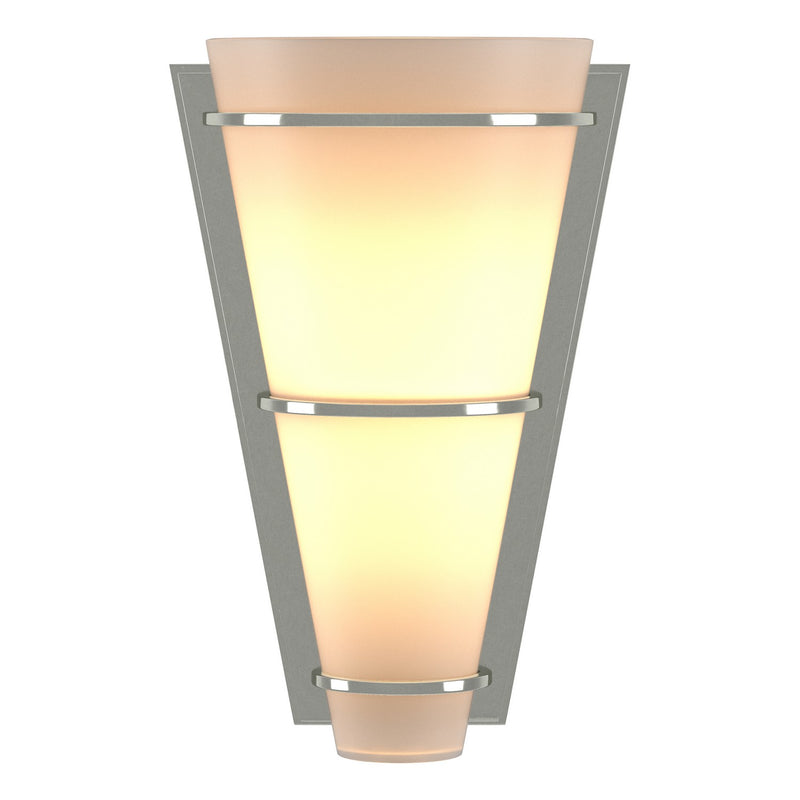 Hubbardton Forge 206551-SKT-85-GG0059 One Light Wall Sconce, Sterling