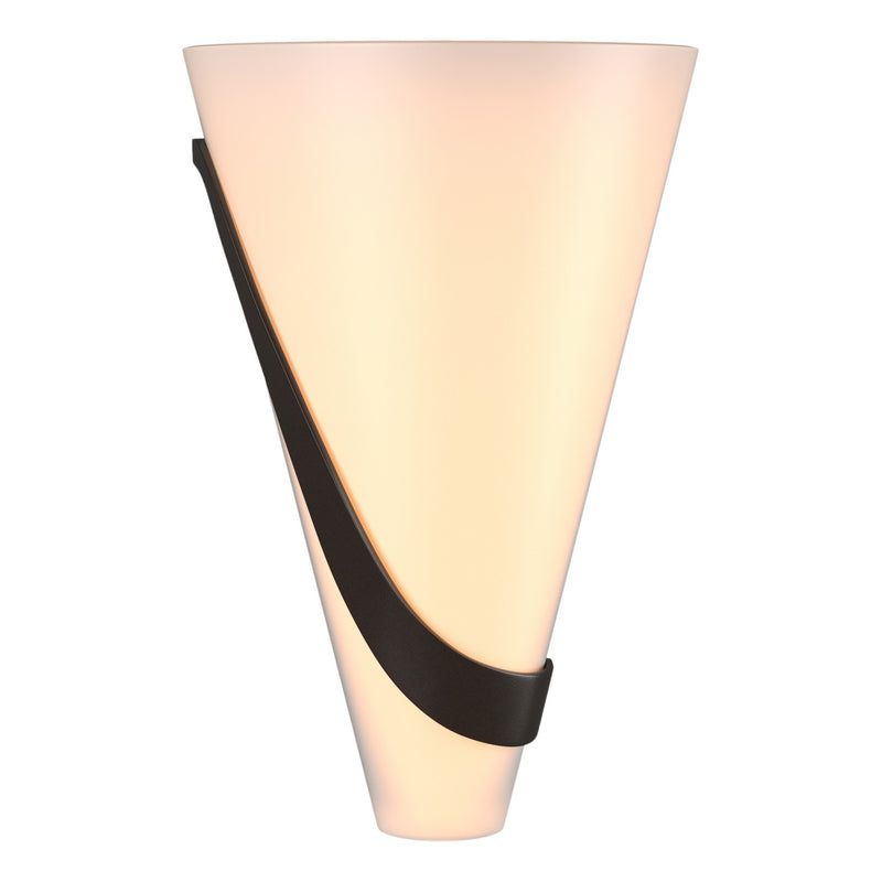 Hubbardton Forge 206563-SKT-LFT-14-GG0074 Two Light Wall Sconce, Oil Rubbed Bronze