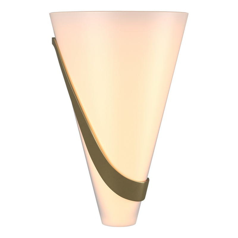 Hubbardton Forge 206563-SKT-LFT-86-GG0074 Two Light Wall Sconce, Modern Brass