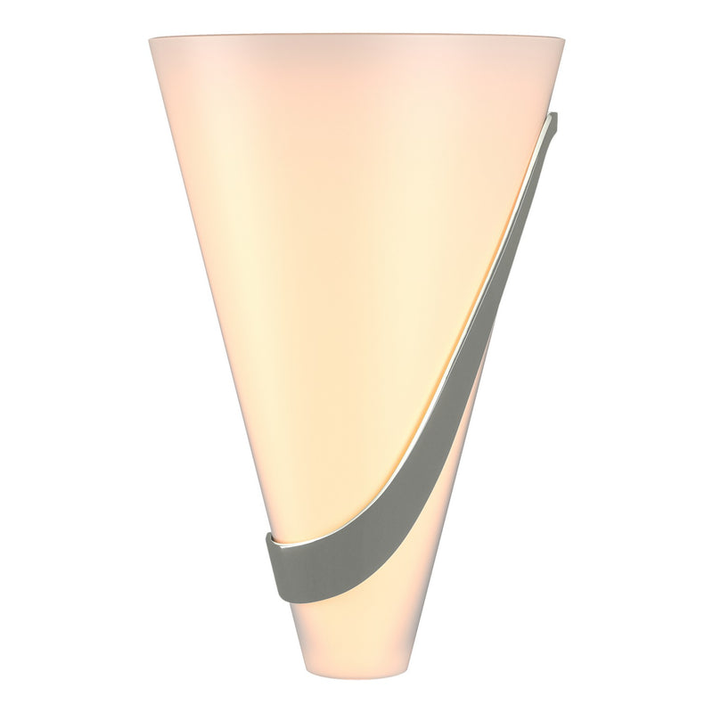 Hubbardton Forge 206563-SKT-RGT-85-GG0074 Two Light Wall Sconce, Sterling