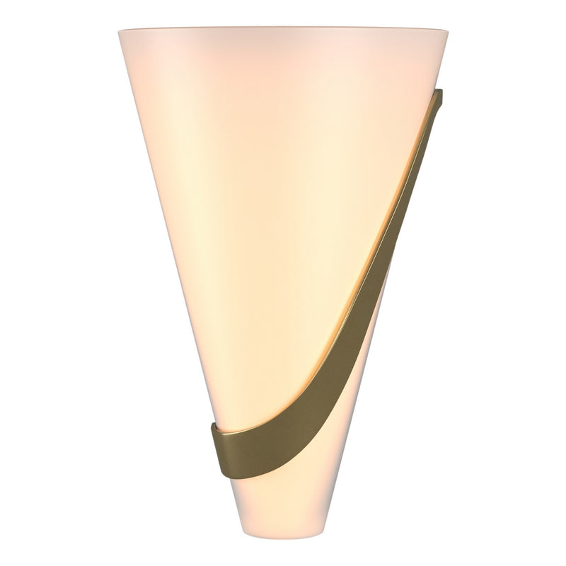 Hubbardton Forge 206563-SKT-RGT-86-GG0074 Two Light Wall Sconce, Modern Brass