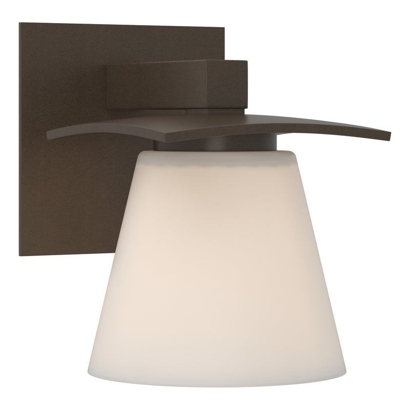 Hubbardton Forge 206601-SKT-05-GG0242 One Light Wall Sconce, Bronze