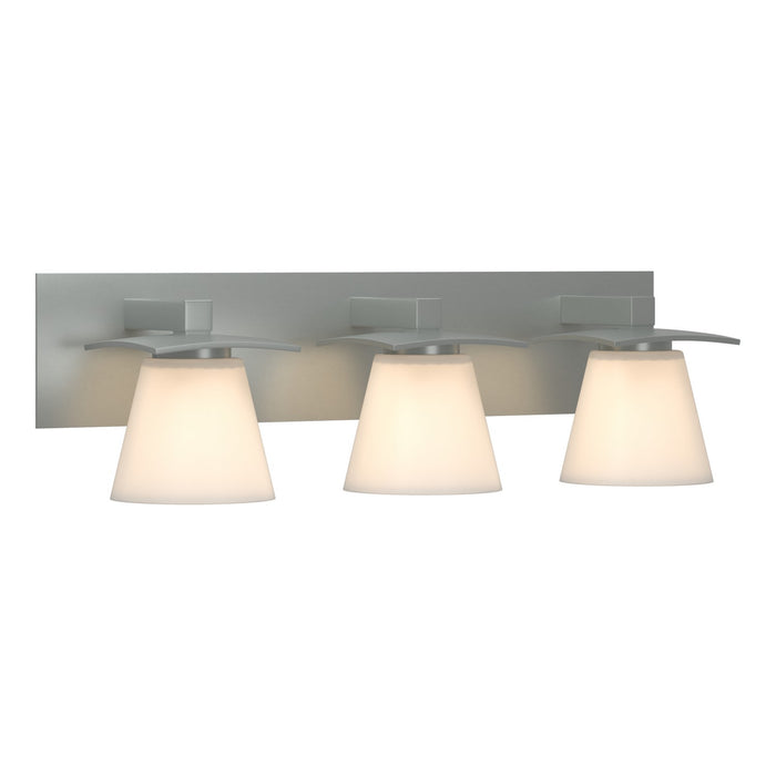 Hubbardton Forge 206603-SKT-82-GG0242 Three Light Wall Sconce, Vintage Platinum
