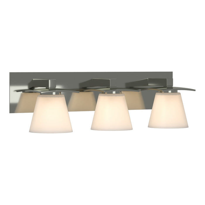 Hubbardton Forge 206603-SKT-85-GG0242 Three Light Wall Sconce, Sterling
