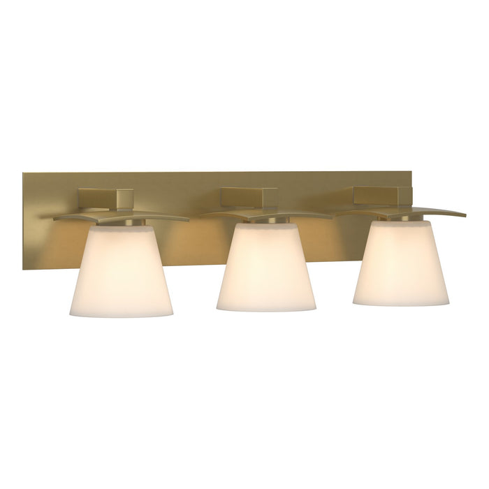 Hubbardton Forge 206603-SKT-86-GG0242 Three Light Wall Sconce, Modern Brass